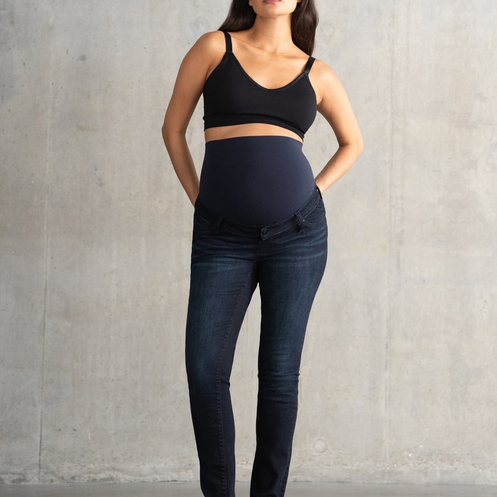 Organic Seraphine Blue Skinny Jeans with Stretchy Comfort